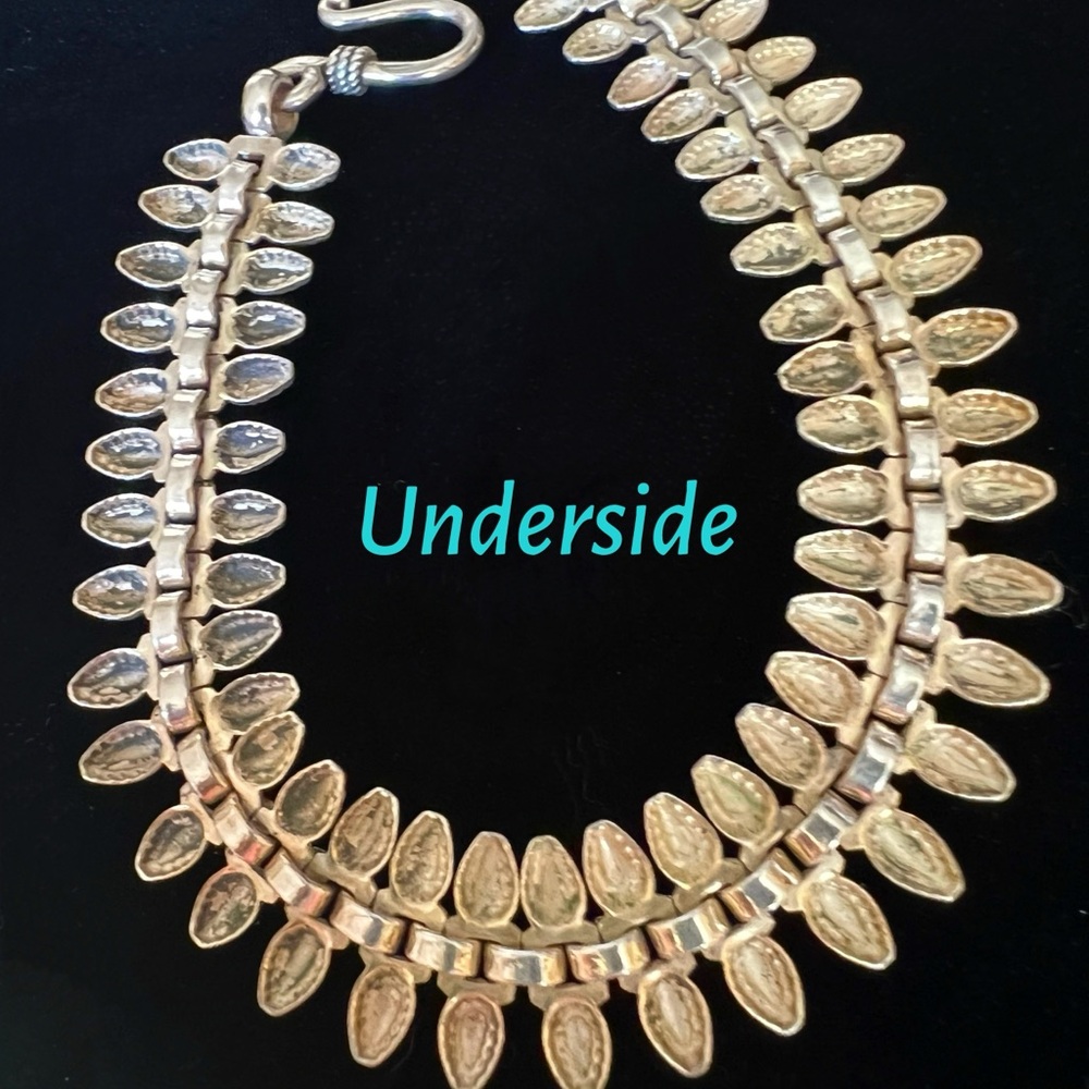 Handcrafted Oxidized Silver Centipede Design Bracelet - Picture 3 of 5